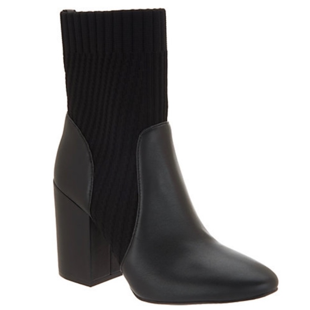 Vince Camuto Leather/Textile Ankle Boots